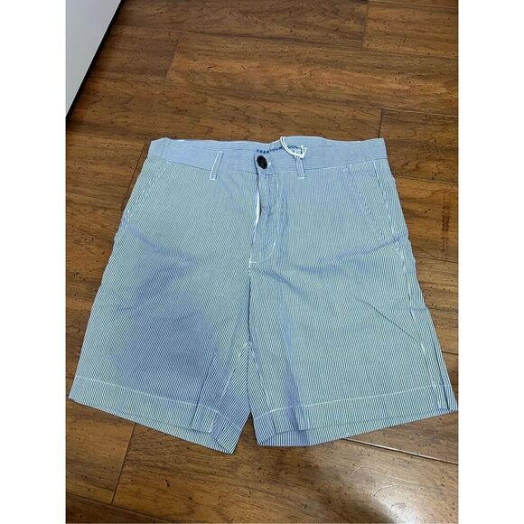 Southern proper patriot blue ticking stripe shorts - Picture 1 of 5